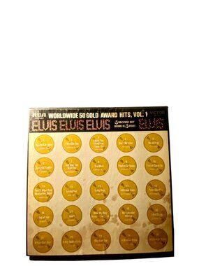 RCA Worldwide 50 Gold Award Hits Vol. 1 Elvis Presley 4-Record Set